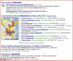 Reviews on Google Places will be monitored for appropriateness, and they will exclude Yelp results - at least for now.