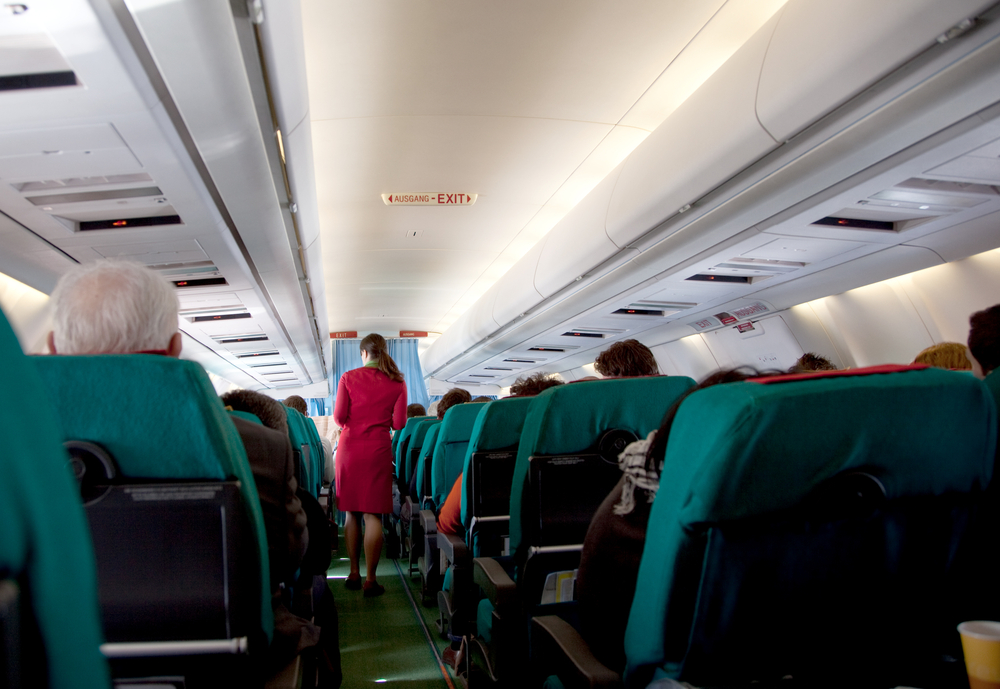 In flight marketing to travelling consumers.