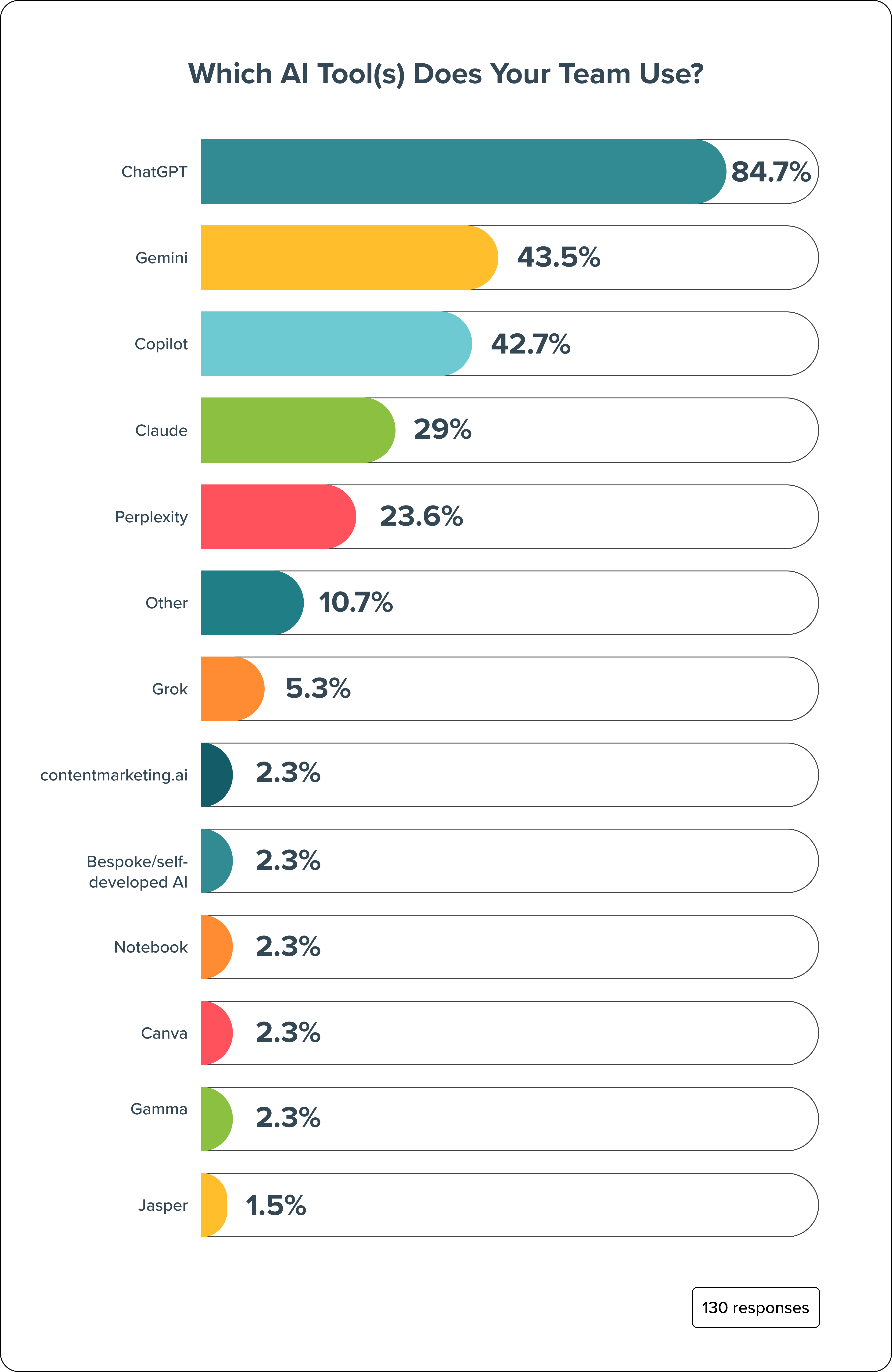Which AI tool(s) does your team use?